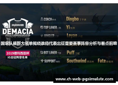 国家队最新大名单揭晓谁将代表出征重要赛事阵容分析与看点前瞻